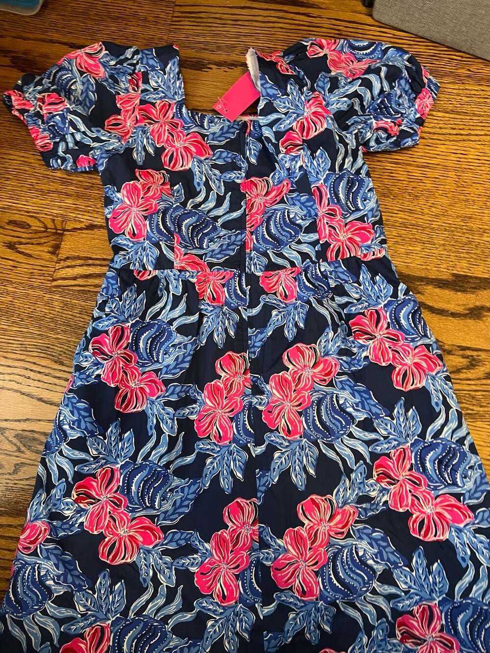 Lilly Pulitzer Alannah Dress in Low Tide Navy Its Ofishell Print